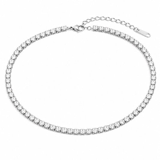 Tenniskette Silber